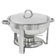 Modern Round Full Size Buffet Catering Stainless Steel Chafer Chafing Dish