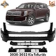 Front Bumper Cover Paintable & Lower Grille Kit For 2020-2022 Kia Telluride