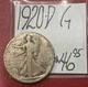 1920-D Walking Liberty Silver Half Dollar (G) Good Condition! ENN Coins