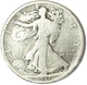 1917 D 50c Walking Liberty Silver Half Dollar Fifty Cents Denver Obverse DO