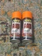 Qty X 2 VHT SP114 FlameProof Coating Flat Orange Paint Can - 11 oz.