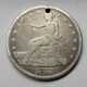 1873 P $1 Trade Silver Dollar Key Date First year Philadelphia Mint Holed *H12