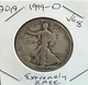 1919-D VG Extremely Rare Walking Liberty Half Dollar