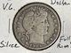 1914S Barber 90% Silver Half Dollar Very Good+ #66.