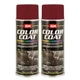 SEM Color Coat Firethorn Red Vinyl Spray Auto Paint Car 12 oz. SEM 15113, 2 Pack