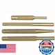 Mayhew Pro 62277 4-Piece Brass Punch Kit - Drift, Solid, & Pin Punches