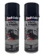 Dupli-Color HVP104 Gloss Black Vinyl & Fabric Coating 11 oz. Aerosol (2 Pack)