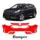Front bumper PreCut PPF Paint Protection Film For Kia Niro 2017-2019