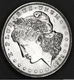 1921-p Silver Dollar.      Strong Strike for a 1921.        BU  (Inventory A)
