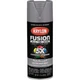 (6)- Krylon Fusion All-In-One 12 Oz. Matte Spray Paint, Deep Gray K02914007