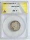 1897 O Barber Quarter Dollar 25 Cents 90% Silver ANACS AG3 Neat Coin