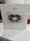 MIB Block Crystal "Holly & Berries" Square Christmas Platter 14"~ Frosted Matte