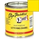 One-Shot 130L-HP Oil Based Primrose Yellow Lettering Enamel (1/2 Pint)