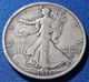 1917-D Obverse Walking Liberty Silver Half Dollar. Very Nice Mid Grade Example 