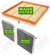 MANN Air Filter + CHARCOAL Cabin Filter for BMW 2011-2017 X3 & 2015-2018 X4