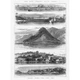 EAST AFRICA SLAVE TRADE Views at Majonga, Mayotte, Quiloa - Antique Print 1873