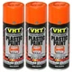 VHT Paint SP823 (3pk); Plastic Paint 11oz Aerosol Gloss Orange 200&deg;F