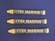 3 Markal Tyre Marque Crayon Yellow Tire Rubber Glass Metal Auto Repair 
