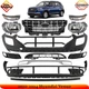 Front Bumper Cover Primed Plastic & Headlights Kit For 2020-2024 Hyundai Venue
