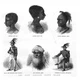 Characters in The East Africa Slave Trade - Antique Print 1873