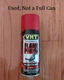 Partially used VHT SP109 High Temperature Paint Flat Red Spray paint.