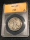 ANACS F 15 1927 S LIBERTY WALKING SILVER HALF DOLLAR-DEC377