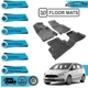3D Molded Interior Car Floor Mat for Ford S-MAX 2006 -2015(Black) Anti-Allergic