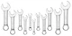 Platinum Tools PLT-99505 11 Pc. Sae Stubby Full Polished Combination Wrench Set