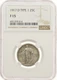 1917-D 25C NGC F15 Type 1 Standing Liberty Silver Quarter TI T1 Denver Certified