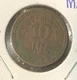 1873-1923 Antique Wert Marke 10 Pfennig &ldquo;Counter Stamped WC &ldquo;Trade Token-19MM