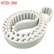 HTD-3M 2208mm-3915mm Pitch 3mm PU Polyurethane Close Loop Timing Belt Width 30mm