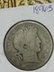 1896-s Barber Half Dollar, Key Date, Free shipping