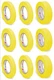 3M - Six 06652 3/4" Three 06654 1-1/2" Yellow Automotive Refinish Masking Tape