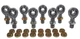 CHROMOLY 4 LINK KIT 5/8 X 3/4-16 HEIM JOINTS WITH 5/8 STEEL CONE SPACERS