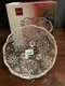 MIKASA Holiday Classics 6" Footed Crystal Bowl Candy Dish Snowflake Pattern BOX