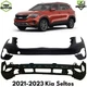 Front Bumper Cover Primed Plastic & Lower Bumper Cover Kit For 21-23 Kia Seltos