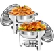 2 Pack Catering Stainless Steel Chafer Chafing Dish Sets 5 QT Party Pack