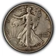 1917-S Rev 50c Walking Liberty Silver Half Dollar - XF/AU - SKU-H3895