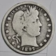1897-o Barber Quarter.  "LI-TY" of Liberty is Visible.  VG.  205917