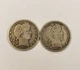 1916 P D 25c Barber Silver Quarter - Mint Mark Set - .36 ASW - U1224
