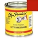 One-Shot 102L-HP Oil Based Fire Red Lettering Enamel (1/2 Pint)