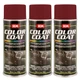 SEM Color Coat Firethorn Red Vinyl Spray Auto Paint Car 12 oz. SEM 15113, 3 Pack