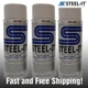 STEEL-IT 1002B Polyurethane Protective Spray Coating 14oz Gray   3 Pack Kit