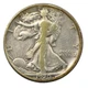1920 D Denver Walking Liberty Silver Half 50c Fine FN F+ Cleaned Details