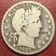 1895-O Barber Silver Half Dollar. Free Shipping