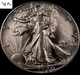 1920-D Walking Liberty Half Dollar - Almost Uncirculated (AU) - 90% Silver