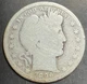 1896-S Barber Half Dollar 50c Rare Better Date Estate Collection silver b747