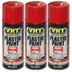 VHT Paint SP821 (3pk); Plastic Paint 11oz Aerosol Gloss Red 200&deg;F