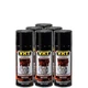 VHT Paint VHTSP187 (6-PACK); Wheel Paint 11oz Aerosol Gloss Black 250&deg;F