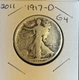 1917-D Good Reverse Mint Mark Walking Liberty Silver Half Dollar